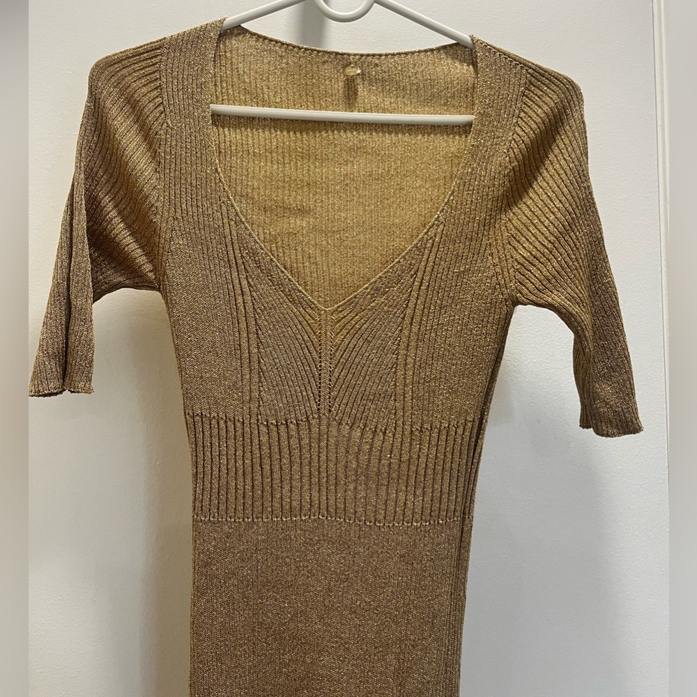 Lui Jo gold dress size small
